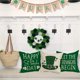 thumbnail image 4 of Fundas de almohada decorativas para el día de San Patricio, 18 x 18, juego de 4 cuadros de tartán escocés, sombrero del día de San Patricio, cojín cuadrado decorativo clásico d, 4 of 5