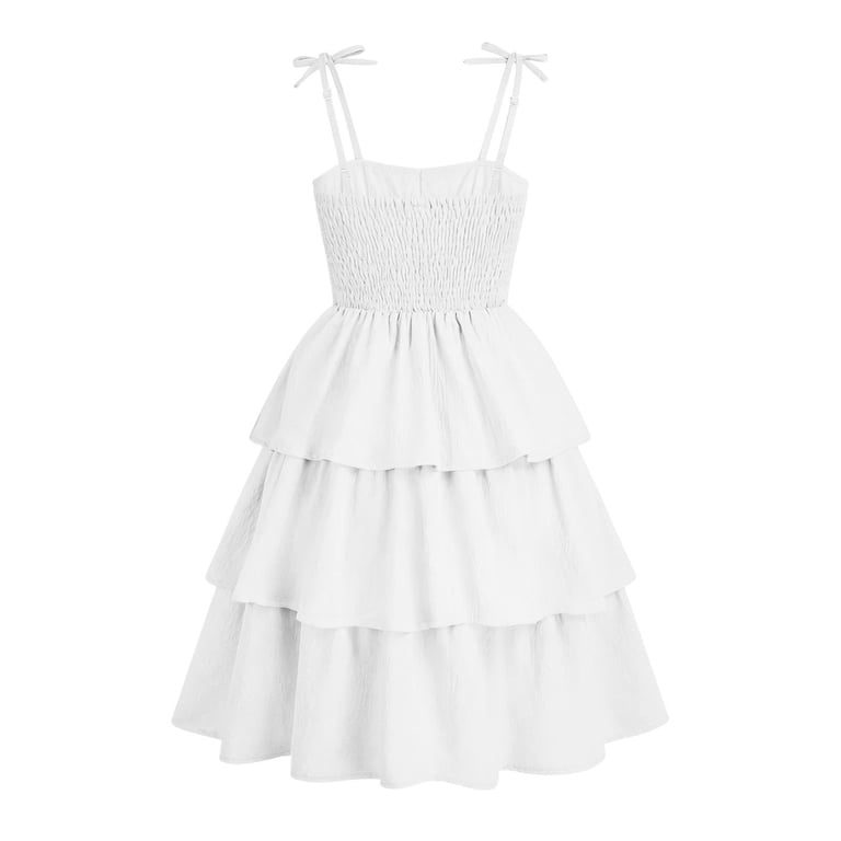 beach dresses for tweens Summer Kids Adjustable Spaghetti Strap Smocked Dresses Ruffle Tiered Girls Purple Dress Dress for Girls, Szie 5-14 Cyber Monday 2022 Color:Barbados Blue Pink Cameron Diaz just lit This gorgeous girls beach