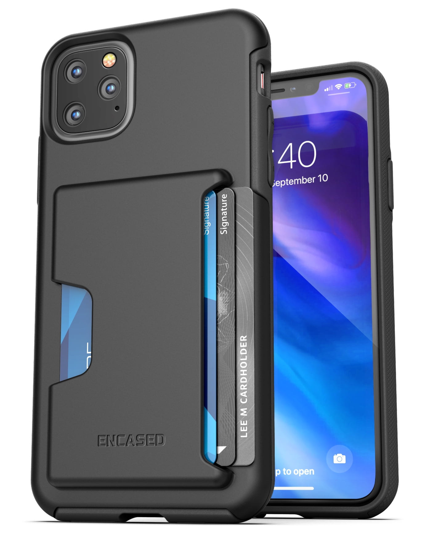 Encased Apple iPhone 11 Pro Max Wallet Case (2019) Ultra Durable Cover