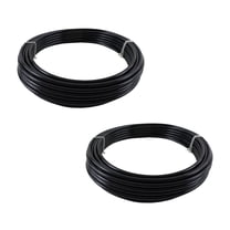 (2 Pack) 3/8" OD x 100' Black SAE J844 Nylon Air Brake Tubing DOT Compliant | Pneumatic Nylon Air Line Hose for Air Brake System