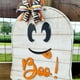 thumbnail image 3 of Letrero de de Fantasma de Halloween, Colgador de Madera con Motivo "Buu" para Puerta de Entrada, Porche, Decoración Exterior., 3 of 5
