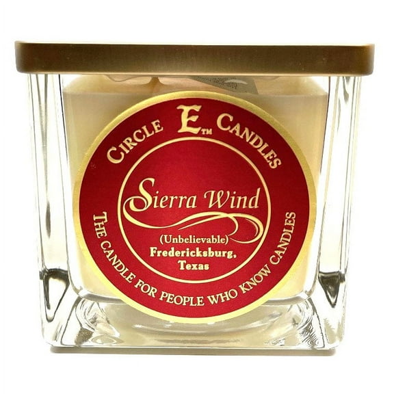 Circle E Candles, Sierra Wind Scent, Medium Size Jar Candle, 22oz, 2 Wicks