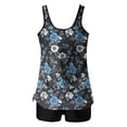 thumbnail image 4 of LEKWK Tankini Swimsuits for Women Bathing Suits Tummy Control Soft Breathable Boy Shorts Meadow Flower Print for Beach Vacation Holiday, 4 of 4
