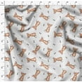 thumbnail image 4 of Soimoi Grey Heavy Satin Fabric Ornate Filigree Damask Print Fabric by Yard 54 Inch Wide, 4 of 5