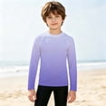 thumbnail image 5 of Boys Girls Sun Protection Swim Shirts,Long Sleeve Gradient Pattern Rash Guards,Suitable for Beach,Pool and Water Sports, 5 of 5