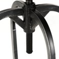 thumbnail image 3 of Boston 27.5" Bonded Leather Swivel Iron Bar Stool, Brown, 3 of 7