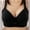 Black, variant on SHOPESSA Women Bra No Rims Comfortable Breathable Anti-exhaust Base Top Solid Underwear