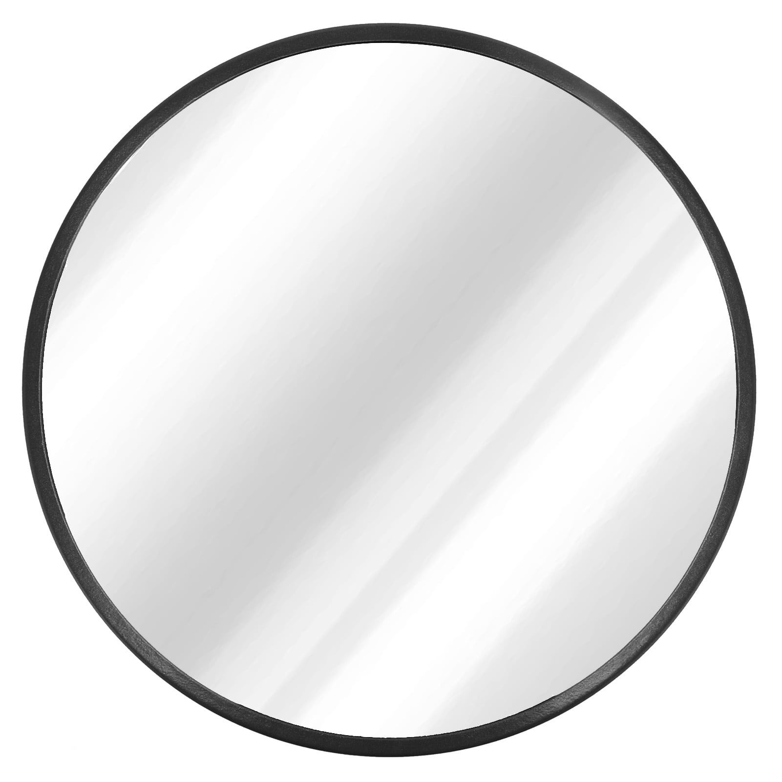 Akozon 16 inch Bathroom Round Mirror PTFE Coating Wall Mount Mirror for Bathroom Living Room