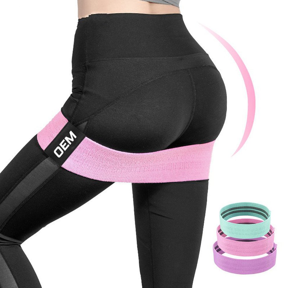 Evo Fabric Resistance Bands Butt Exercise Loop Circles Set Legs Glutes