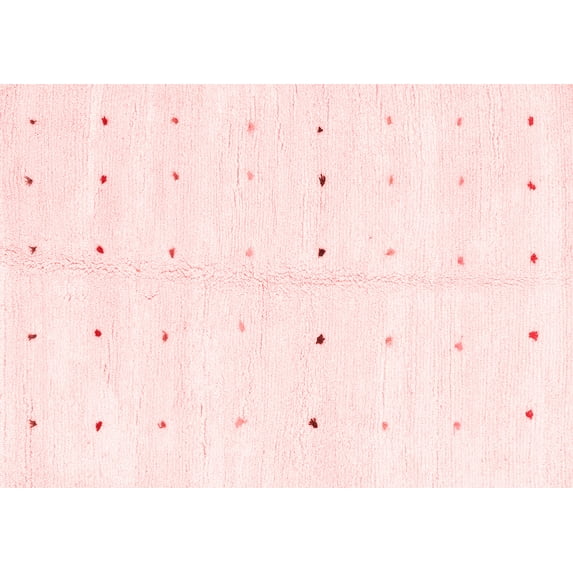 Ahgly Company Indoor Rectangle Solid Red Modern Area Rugs, 4' x 6'