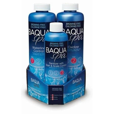 Saratoga Spa Parts - Baqua Spa Chemicals - Introductory 3 Part System Pack