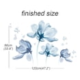 thumbnail image 5 of Wall Stickers DIY Blue Flower Butterfly Wallpaper Home Bedroom Decor, 5 of 5