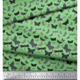 thumbnail image 2 of Soimoi Tissu en Velours Vert Décor Artistique Insectes Tissu Imprimé BTY 58 Pouces de Large, 2 of 3
