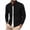 Black, variant on Work Jacket for Men Waffle Long Sleeve Stand Collar Coats Solid Zip up Jackets Dressy Winter Outerwear