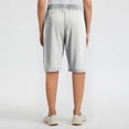 thumbnail image 5 of Bermuda Shorts for Women High Stretch Quick Drying Shorts Active Comfy Fit Pants Light Gray S, 5 of 5