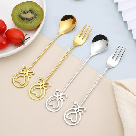 

Meizhencang Drink Stirrer Long Handle Comfortable to Grip 304 Stainless Steel Creative Espresso Appetizer Coffee Spoon for Home