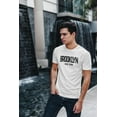 thumbnail image 2 of Mens Retro Tee Brooklyn White, 4XL, 2 of 4