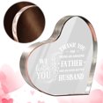 thumbnail image 2 of Adornos Amor Placas Arte Transparente Recuerdo Acrílico Forma Corazón Estéticos Con Palabras Decorativas para Regalo Cumpleaños, 2 of 9