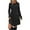 Black, variant on gakvbuo Knit Sweater Dress For Women Long Sleeve Ribbed Knit Midi Dress A-Line Dress Crew Neck Knee Length Fall Tunic Dress With Pockets