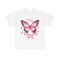 thumbnail image 2 of Butterfly Breast Cancer Ribbon Shirt, Butterfly Fighter Shirt ID-0629-UWLE, 2 of 10