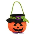 thumbnail image 1 of Kids Trick Or Treat Gift Basket Party Tote Bags Loot Bag Pumpkin Handbag Halloween Candy Bag ORANGE, 1 of 1