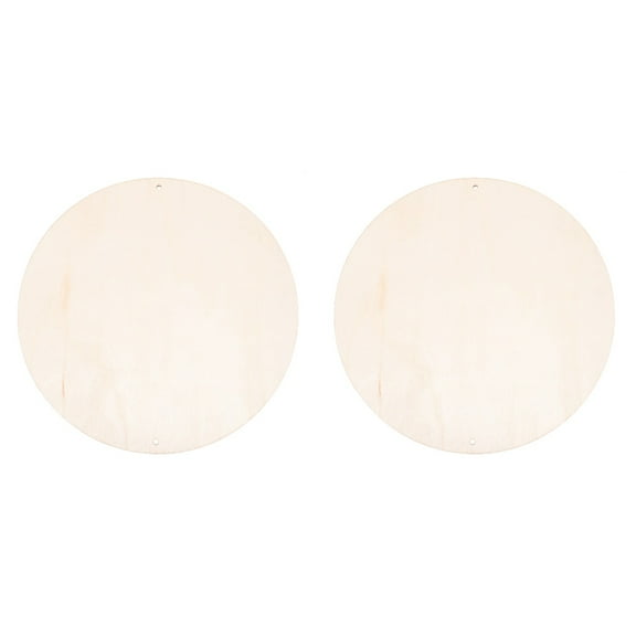Masteelf 2 pcs  Round Wood Board DIY Wooden Board Handmade Wood Board DIY Clay Craft Plank