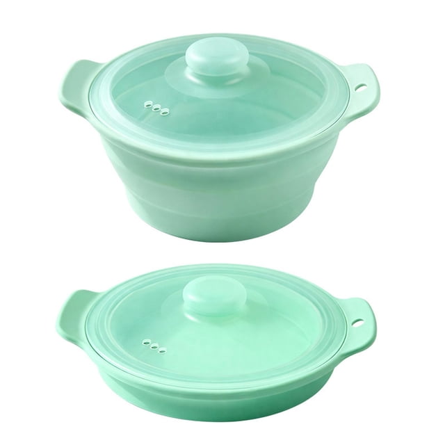 SIfdSeng My Items Cuiseur Vapeur En Silicone Pour Des Repas Sains Casserole À Soupe Pliable Pour Friteuse À Air Ne Passe Pas Vaisselle Gadget De Cuisine Pour La Maison