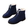thumbnail image 4 of YLYL Women's Suede Waterproof Lace up Winter High Top Snow Boots, 4 of 6