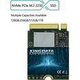 thumbnail image 4 of KINGDATA M.2 2230 SSD 256GB PCIe NVMe Gen 4.0X4 Internal Solid State Drive, Compatible with PS5 Steam Deck, Microsoft Surface, Ultrabook, Laptop, Desktop (M.2 2230 PCIe 4.0, 256GB), 4 of 5