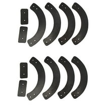 2-6pcs Aftermarket Snow Blower Paddle Set for MTD Troybilt Yard Machines Fits Ryobi Replaces 953-04472