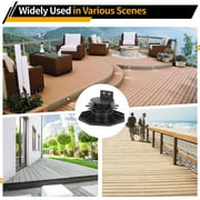 20 Pack Adjustable Deck Supports – Plastic Deck Blocks for Leveling, Pedestal Paver Foundation for Floating Patios, Balconies & Courtyards