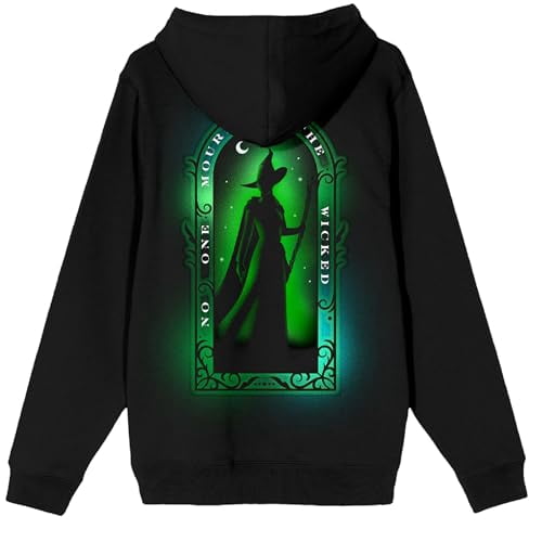 Wicked Part One No One Mourns The Wicked Women's Long Sleeve Hooded Sweatshirt-Large
