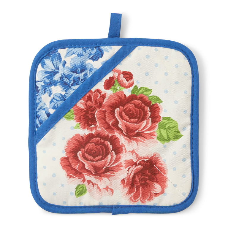The Pioneer Woman Heritage Floral Kitchen Towel, Oven Mitt, and