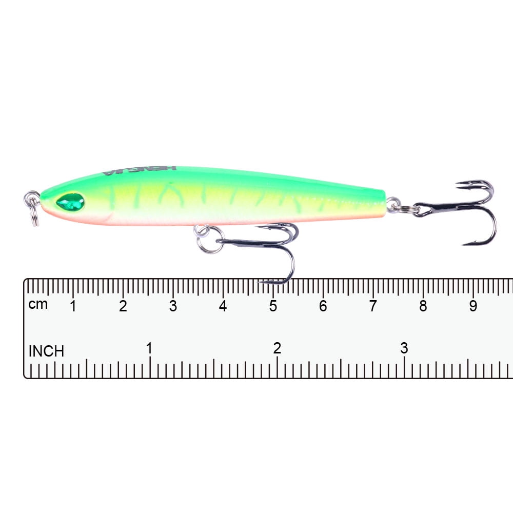 HENGJIA 10PCS Fishing Lures for Bass, Fishing Pencil Popper Lures Topwater Pencil Lures Sinking Hard Bait Pencil Plopper Lure Fishing Lures Pencil Lure