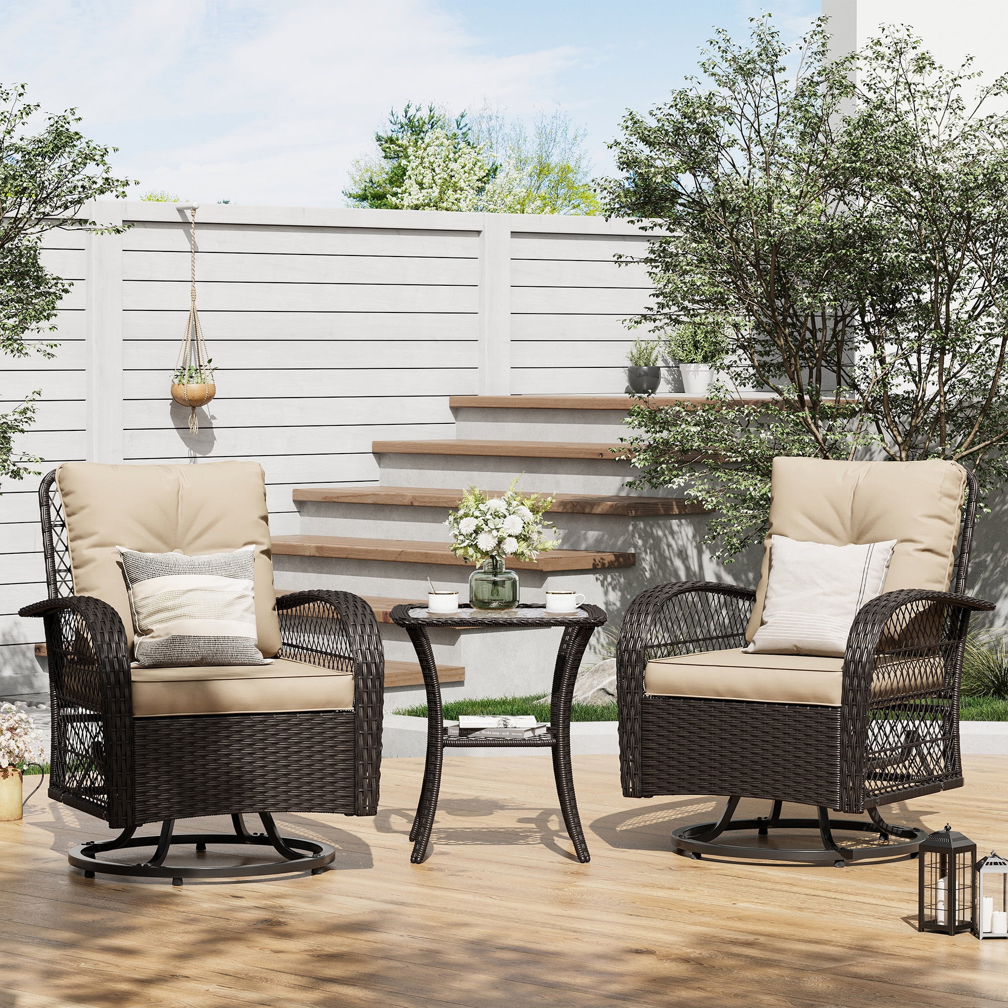 Rocking Chair Outdoor Gymojoy Pieces Patio Furniture Set