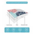 thumbnail image 5 of Quilts King Size Bedding Set, Pink Blue Grey Sunflowers Lightweight Quilted Comforter, Boho Retro Floral Rustic Blossom Reversible Bedspread Coverlet with Pillow Covers for All Season, 96" x 106", 5 of 7
