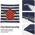thumbnail image 6 of 4th of July Pillow Covers 16x16 Inch Set of 2 Memorial Day Independence Day Blue Stripe Red Star Decor Throw Pillows American Flag USA Patriotic Outdoor Cushion Cases for Couch Bed Decorations, 6 of 6