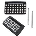thumbnail image 3 of Leather Stamping Tool Set, Leather Punching Tools Leather Stamper Set, Zinc Alloy Durable Punch Leather Stamper Stamper Punching Craft Printing For DIY Leather, 3 of 8
