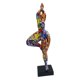 thumbnail image 4 of Graffiti Lady Estatua Yoga Pose Escultura Artesanía Ornamento Foto Props Coleccionables Mujer Figuras para dormitorio Gabinete Escritorio Decoración Estilo A Soledad Figuras de mujer, 4 of 10