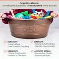 thumbnail image 7 of BREKX Metal Dog Toy Bin for Leak Resistant, Bronze Oval 25QT, 7 of 7