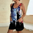 thumbnail image 2 of QATAINLAV 4th of July Overall Shorts Women, Stars Stripe Printed Jumpsuits Womens Casual Casual Festival Bib Romper Lightweight Linen Going Out Workout Jumpsuit with Pocket Prime Today Multicolor M, 2 of 6
