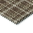 thumbnail image 4 of Addison Rugs Mayfield Washable Transitional Plaid Chocolate Runner Rug, 2'3" x 7'6", 4 of 5