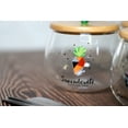 thumbnail image 6 of Cute Succulent Mug Glass Mug with Spoon and Wood Lid, 6 of 9