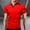 Red, variant on Mens Polo Shirt Short Sleeve Button Tee Shirt Lightweight Red T Shirt Men