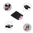 thumbnail image 3 of Nylon Water-Resistant Drawstring Closure Shoe Storage Bag Pouch Black 4pcs, 3 of 5