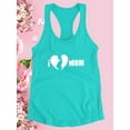 thumbnail image 3 of I Heart Mom Pregnant Woman Racerback Tank Women -Image by Shutterstock, Female XX-Large, 3 of 4