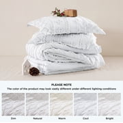 U Bedsure U by Bedsure Tufted Boho Comforter Set King, White, 3 Pieces Farmhouse Shabby Chic… — $50.39 (44% off)