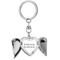 thumbnail image 1 of Quote Do What You Say Say What You Do Heart Angel Wing Key Chain Holder, 1 of 3