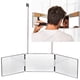 thumbnail image 5 of Espejo de barbero retráctil colgante de tres lados, espejo de maquillaje plegable con luz, espejo simple de tres pliegues de estilo europeo, 5 of 5