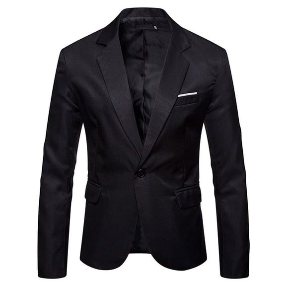 Vedolay Suit Jacket Mens Casual Blazer Professional Work Suit Jacket with Pockets,Black XXL